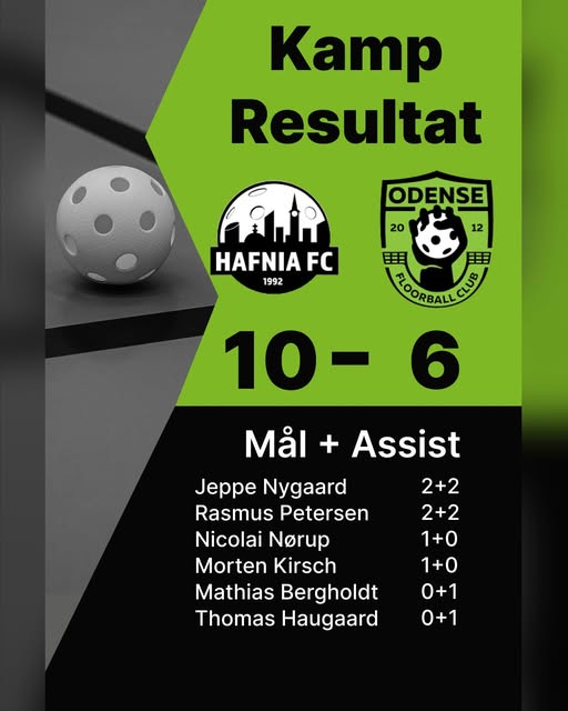 Hafnia Floorball og Odense d. 24 januar